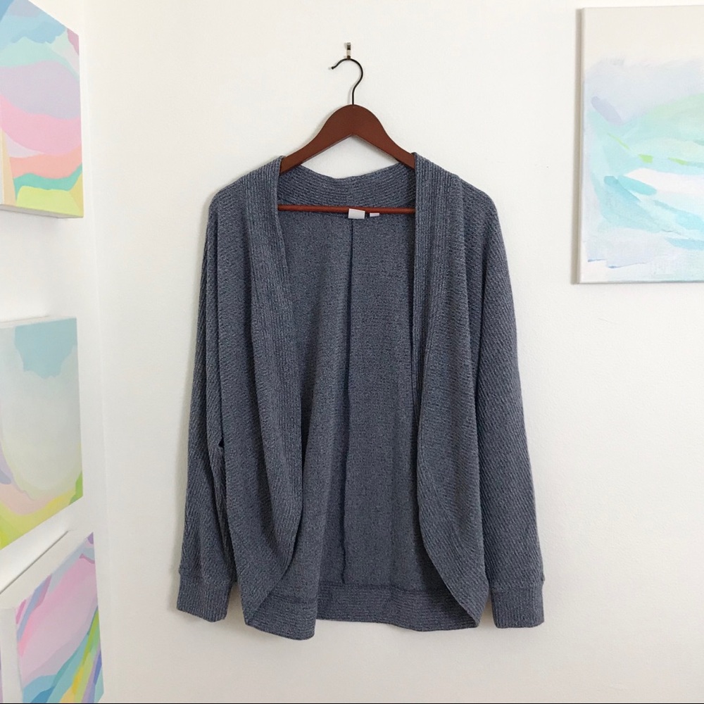 NWOT GAP Cocoon-Style Marled Navy Cardigan
